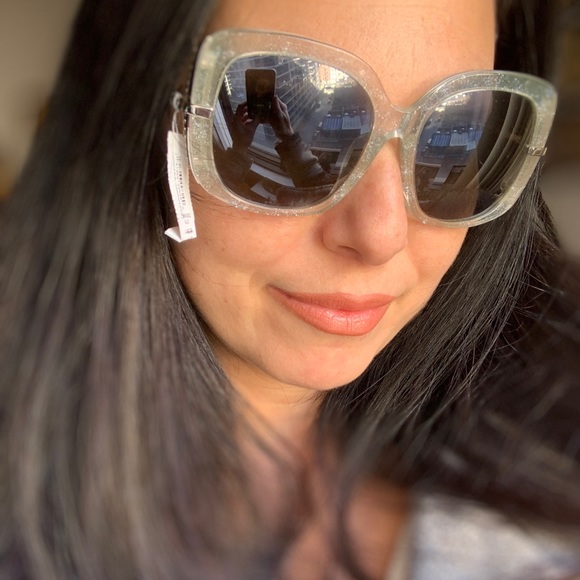 Authentic BOUCHERON 54 glitter oversized Square Swarovski crystals sunglasses - Picture 4 of 14